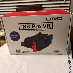 NS Pro VR Headset with Red and Blue Highlights